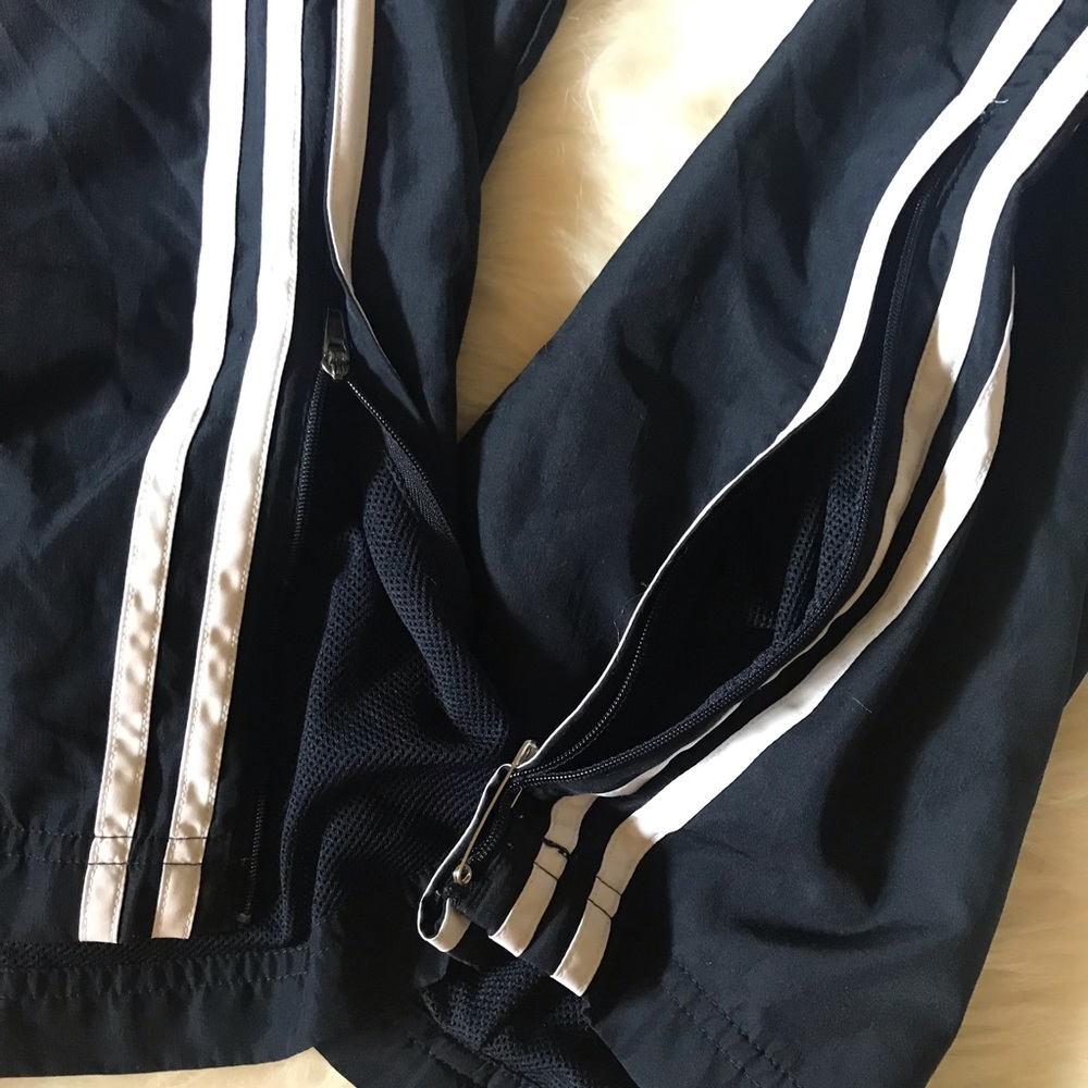 ❌SOLD❌ ADIDAS BLACK WHITE STRIPES TRACK PANTS - Picture 6 of 8